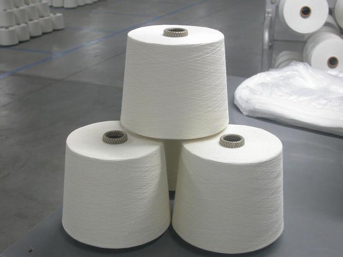潍坊冠杰纺织生产的棉粘混纺纱,规格有:cr90/10,80/20,70/30,60